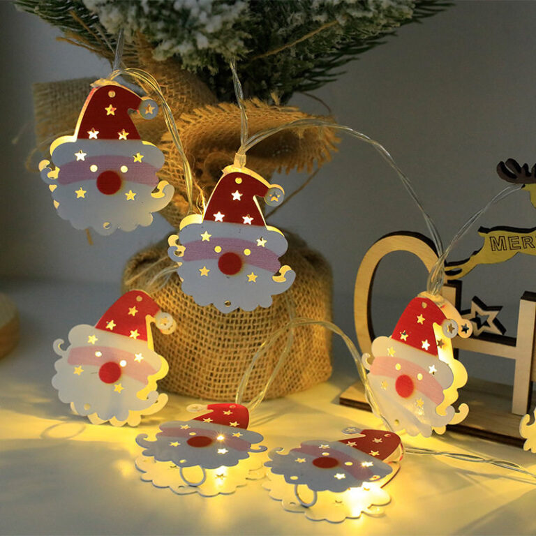Wholesale LED Christmas BO 10LED Metal Santa – YZ-90039 - Christmas Lights