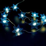 Großhandel mit LED-Kupferdraht, hellblauer Stern – YZ-20177