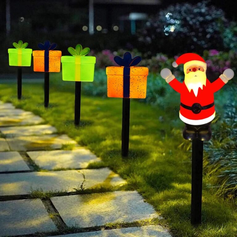 Wholesale LED Garden Light Santa Claus With Gift Box- YZ-50001 - LED Garden & Outdoor Lights