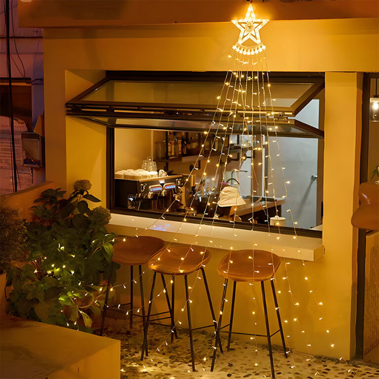 8 functions Christmas Tree curtain String Lights - Christmas Lights