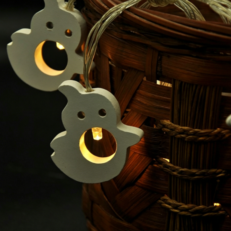 Großhandel mit batteriebetriebenen Geister-LED-Lichterketten – YZ-80073 - Halloween-Lichter