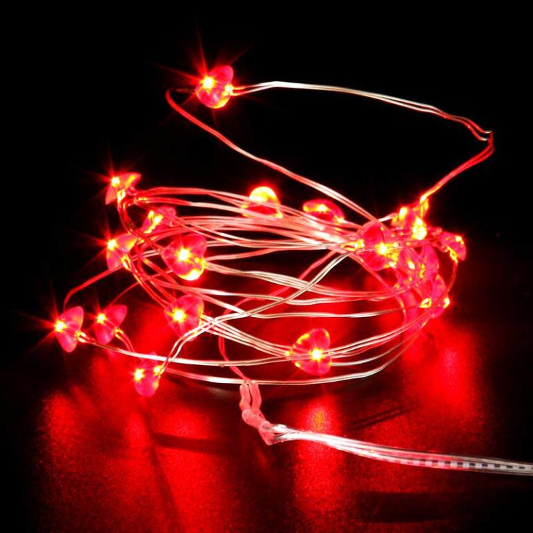Wholesale BO Copper Wire LED Lights Heart – YZ-90056 - LED Copper Wire Lights
