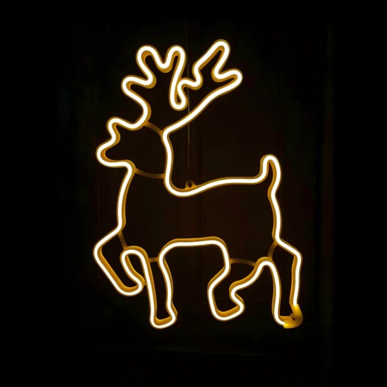 Grosir LED Motif Rusa Lampu Neon Putih Hangat – YZ-90075 - Lampu Motif dan Bentuk LED