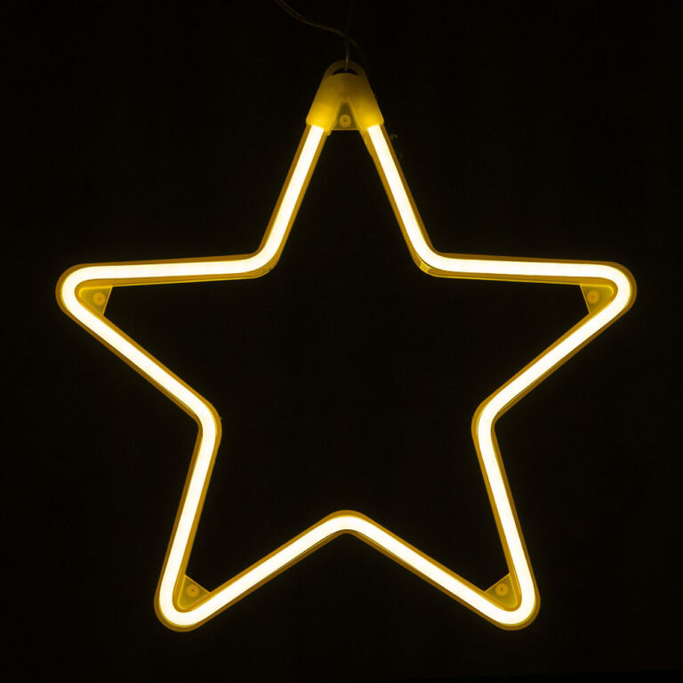 Großhandel String LED Neon Star LED Warmweiß – YZ-90080 - Neonlichter