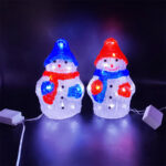 Wholesale LED Motif 3D Acrylic Snowman 20LED – YZ-90118