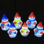 Wholesale LED Motif 3D Acrylic Snowman 20LED – YZ-90118