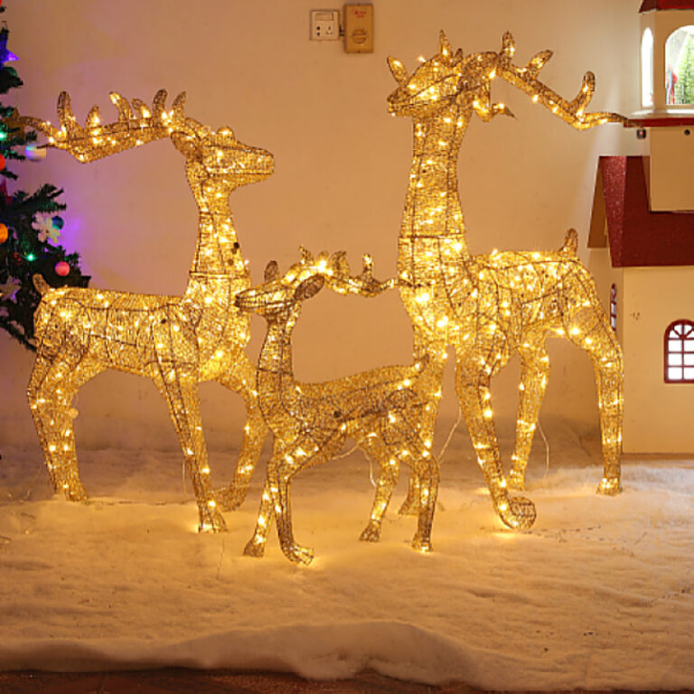 Grosir LED Motif 3D Acrylic Deer Family Atau – YZ-90122 - Lampu Motif dan Bentuk LED