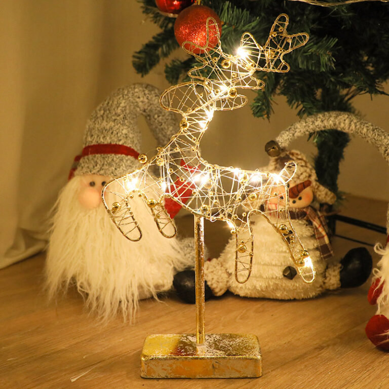 Großhandel Kupferdraht Micro LED Hirsch mit Gold – YZ-90135 - LED Kupferdrahtlichter